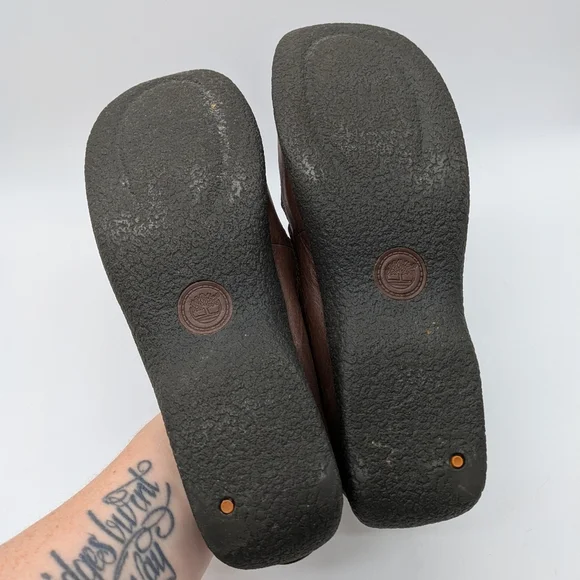 Timberland Smart Comfort System Brown Leather Mary Jane Flats 9.5 - Picture 8 of 9